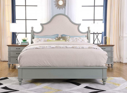 Luxus Schlafzimmer Bett Polster Design 180x200cm Doppel Hotel Betten Textil Neu